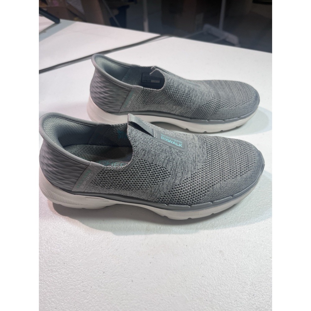 Skechers Women's Slip-ins Go Walk 6 Fabulous View Gray Sneakers Size 6.5